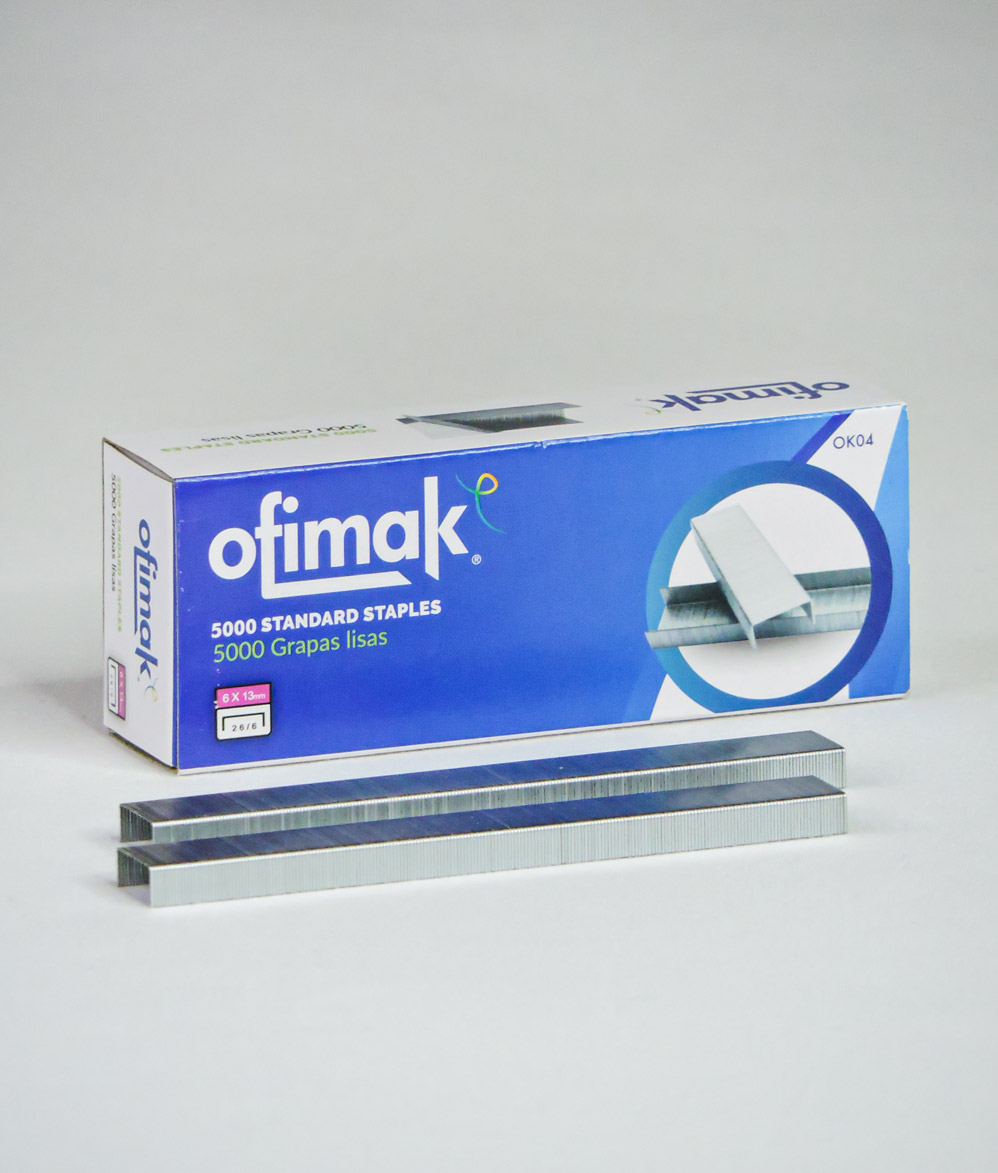 Distribuidora Mora y Mora-Grapas Lisas OFIMAK