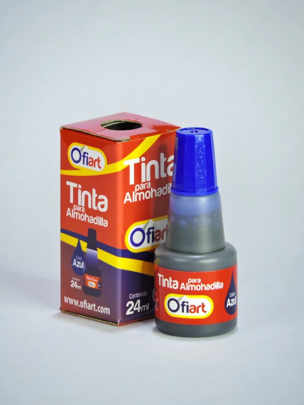 Distribuidora Mora y Mora-Tinta para almohadillas Azul